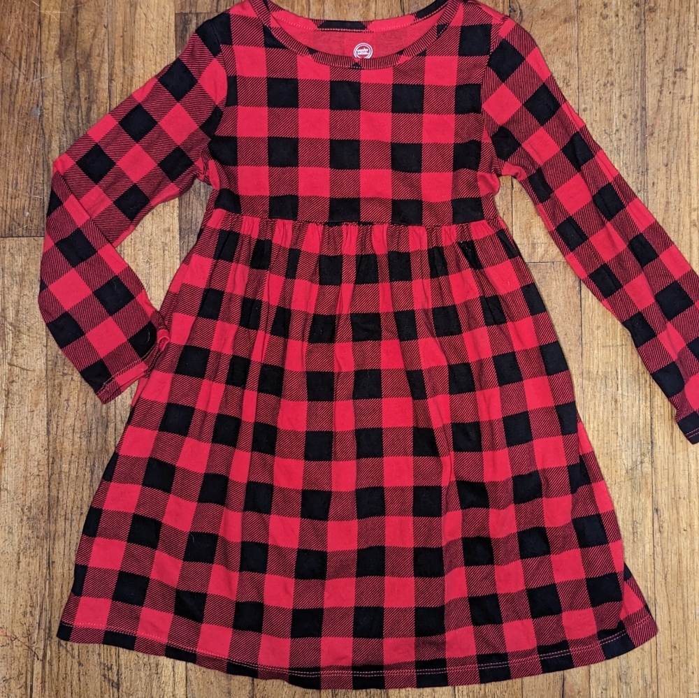 WN Red and black checkered dress